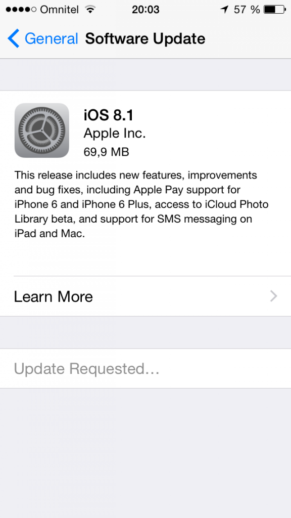 „Apple“ išleido „iOS 8.1“ atnaujinimą: sugrąžinta „Camera Roll“, ištaisytos klaidos