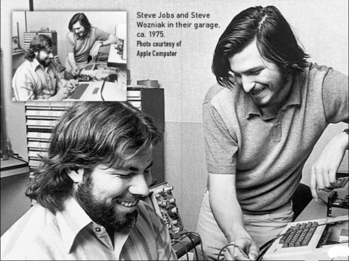 Steve'as Wozniakas ir Steve'as Jobsas