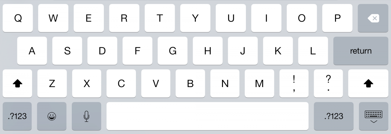 „iOS 9“ klaviatūra